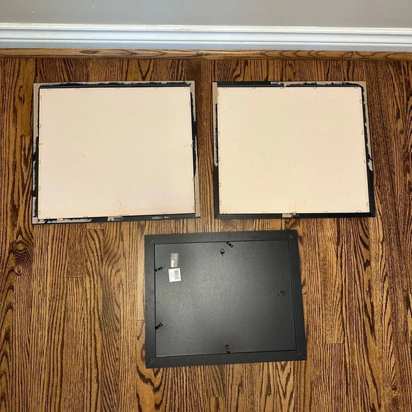 Series of 3 Black Framed Wall Art Pieces - Picture 4 of 5